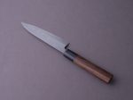 Hitohira - GR - Blue #2  Damascus - 135mm Santoku - Rosewood Handle For Discount