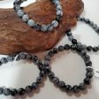 Snowflake Obsidian - Bead Bracelet 8mm Online Sale