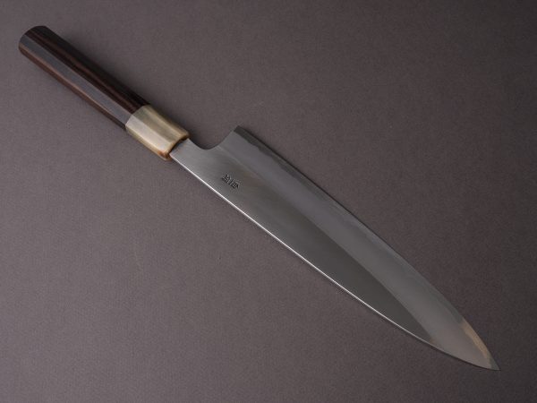 Hitohira - Togashi - White #1 - Stainless Clad - 240mm Gyuto - Taihei Makassar Ebony Handle Cheap