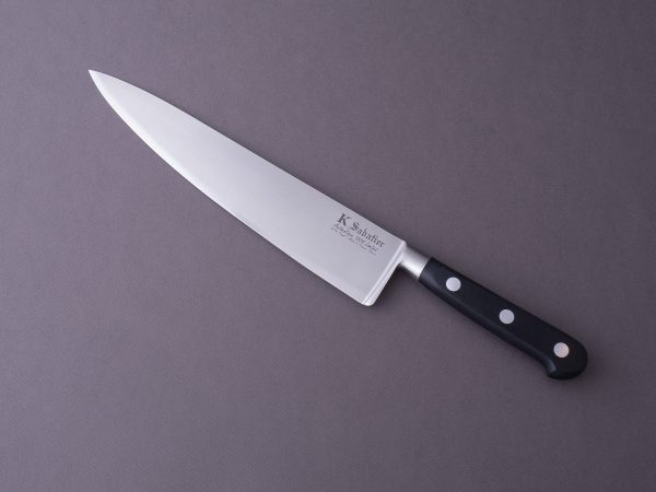 K Sabatier - Authentique 1834 Ltd - Stainless - 10  Chef - Western Handle - Leather Sheath For Sale