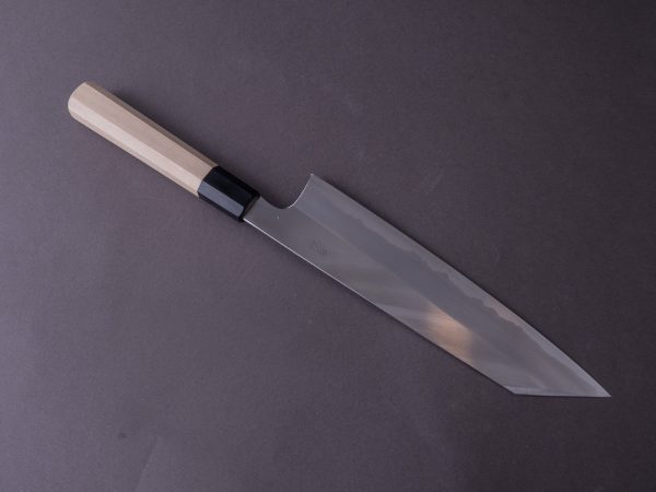 Hitohira - Togashi - White #1 - Stainless Clad - 240mm Kiritsuke Gyuto - Ho Wood Handle Online Hot Sale