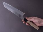 Hitohira - Togashi - White #1 - Stainless Clad - 240mm Kiritsuke Gyuto - Ho Wood Handle Online Hot Sale