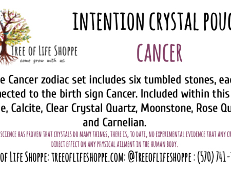 Intention Crystal Pouch - Cancer Discount