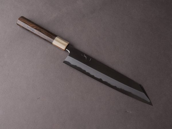 Hitohira - Tanaka x Kyuzo - Blue #1 Migaki - 240mm Kiritsuke Gyuto - Ziricote Handle on Sale