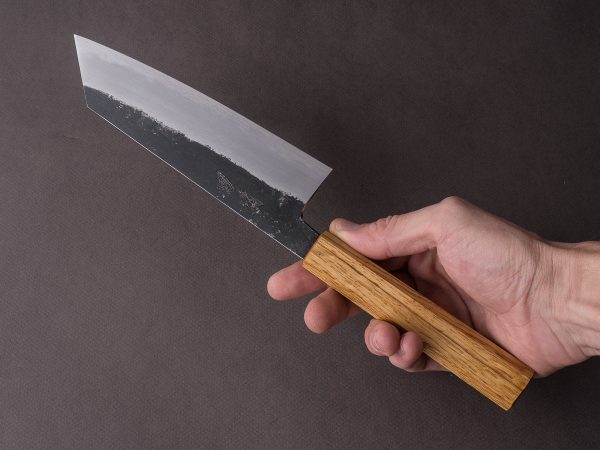 HADO - Sumi - White #2 - Kurouchi - 180mm Bunka - Oak Handle Hot on Sale