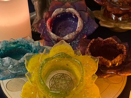 Resin Lotus Votive Holder Discount