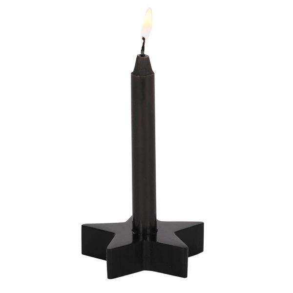 Black Star Spell Candle Holder For Discount