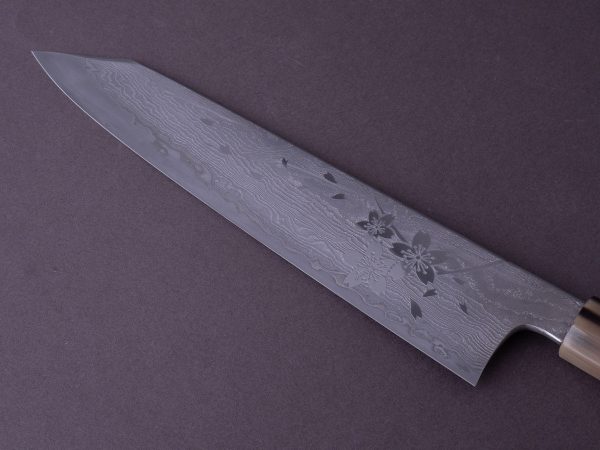 Hitohira - Uki Sakura - Damascus - 240mm Kiritsuke Gyuto - Sakura Handle on Sale