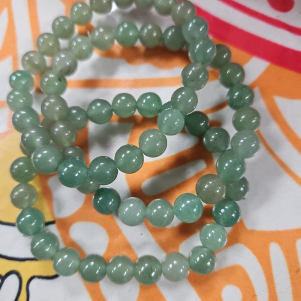 Green Aventurine - Bead Bracelet - 6 mm Sale