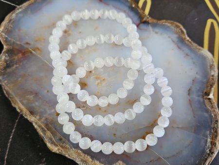 Selenite - Bead Bracelet 6mm Supply