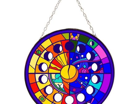 Moon Phase Suncatcher 6in Supply