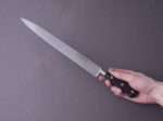 K Sabatier - Authentique - Carbon - 12  Slicer - Western Handle Fashion