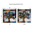 Marely Multicolor Mystical Tree Window Panel - Stainglass Online