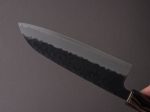 Hitohira - Futana - Super Blue - Kurouchi Tsuchime - 170mm Santoku - Cherry Wood Handle on Sale