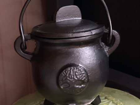 Cast Iron Cauldron Small Tree of Life Hot on Sale