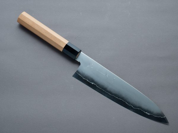 Hitohira - Kikuchiyo x Izo - Silver #3 - 210mm Gyuto - Yakusugi Cedar Handle (black horn ferrule) For Cheap