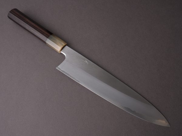 Hitohira - Togashi - White #1 - Stainless Clad - 240mm Gyuto - Taihei Makassar Ebony Handle Cheap