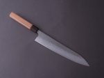 Hitohira - Futana - S3 - Nashiji - 240mm Gyuto - Cherry Wood Handle on Sale