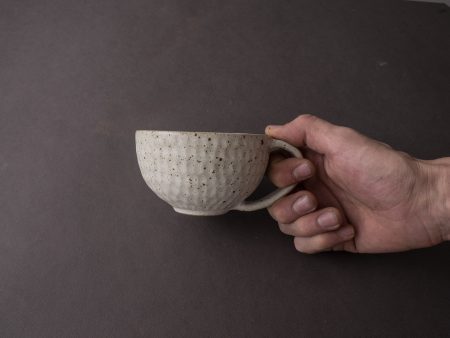 Komon - Mr. & Mrs. Shinohara - Ceramic - Coffee Cup - Kirikabu White on Sale