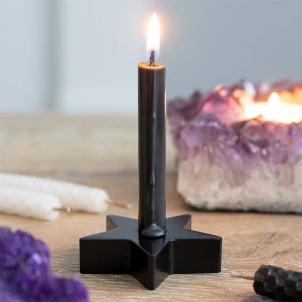 Black Star Spell Candle Holder For Discount