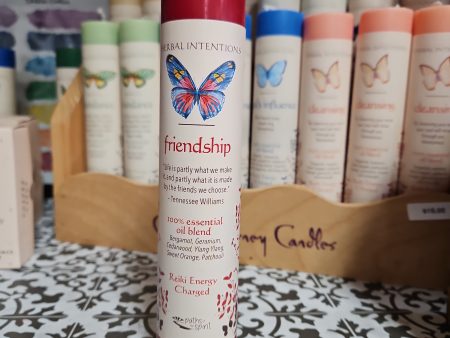 Herbal Intention Pillar Candle 7  - Friendship Online now