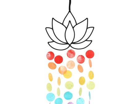 Wire Lotus Hanging Decoration 54 cm For Cheap