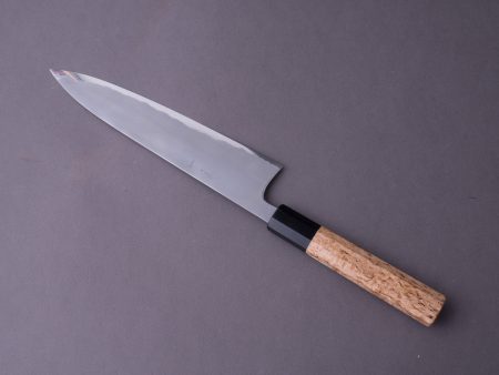 Hitohira - Tanaka x Yohei - Blue #1 Kasumi - 240mm Gyuto - Masur Birch Handle Cheap