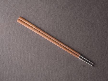 BELO INOX - Flatware - Neo - Chopsticks - Wood Handle - Brushed Steel Online now