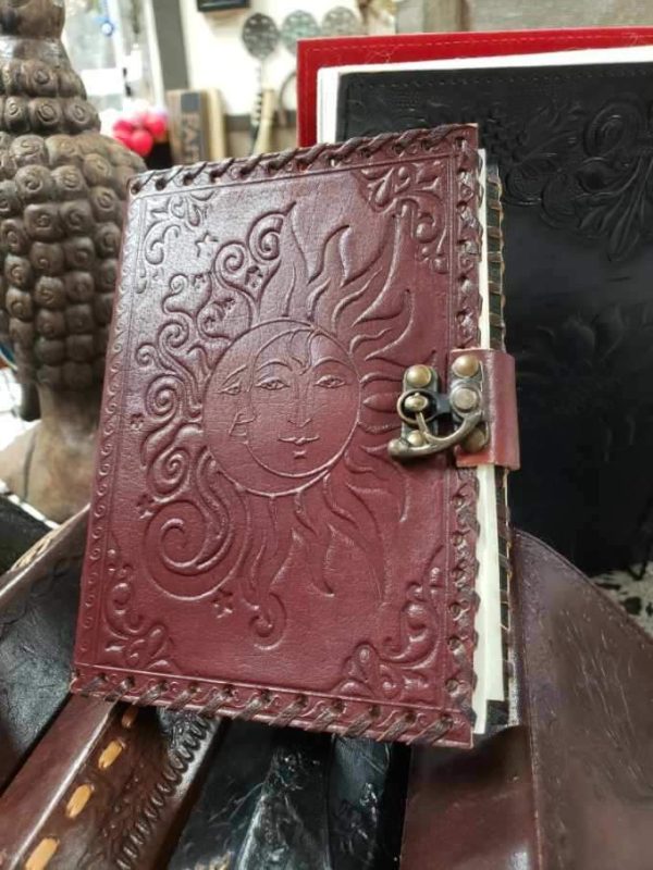 Sun and Moon Leather Journal Online Sale