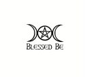 Blessed Be (Triple Moon)  Vinyl Sticker   Car Decal Online