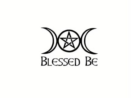 Blessed Be (Triple Moon)  Vinyl Sticker   Car Decal Online