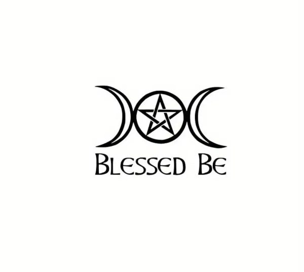 Blessed Be (Triple Moon)  Vinyl Sticker   Car Decal Online