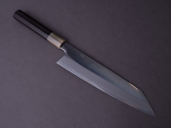 Hitohira - Togashi - White #1 - Stainless Clad - Mirror Polished - 240mm Kiritsuke Gyuto - Taihei Makassar Ebony Handle Cheap