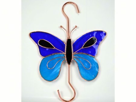 Stained Glass Garden Hook - Butterfly Sale