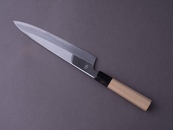 Sakai Kikumori - CHOYO - White #2 - 240mm Gyuto - Ho Wood Handle Online now