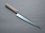 HADO - Sumi - Blue #1 - Damascus Kurouchi - 270mm Sujihiki - Oak and Cherry Bark Handle Hot on Sale