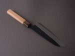 Hitohira - Futana - Super Blue - Kurouchi Tsuchime - 170mm Santoku - Cherry Wood Handle on Sale