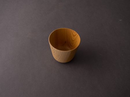 Komon - Yamanaka Shikki - Hashikko Cup - Japanese Zelkova - Clear Lacquer Hot on Sale