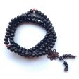 Black Lotus Seed Zen108 Bead Mala - Prayer Beads - 6x8mm Online Sale