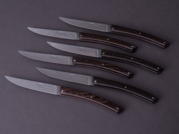 R. Chazeau - Thiers - Wenge - Steak Table Knives - Set of 6 Online Sale