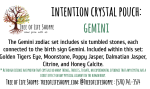 Intention Crystal Pouch - Gemini Hot on Sale