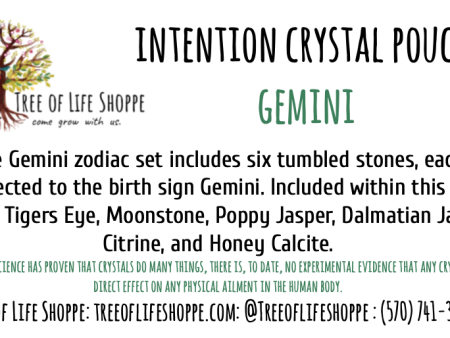 Intention Crystal Pouch - Gemini Hot on Sale