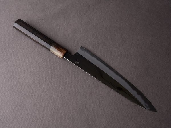 Hitohira - Tanaka x Kyuzo - Blue #1 - 240mm Gyuto - Taihei Ebony Handle - Mirror Finish Discount