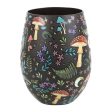 Dark Forest Print Stemless Wine Glass Hot on Sale