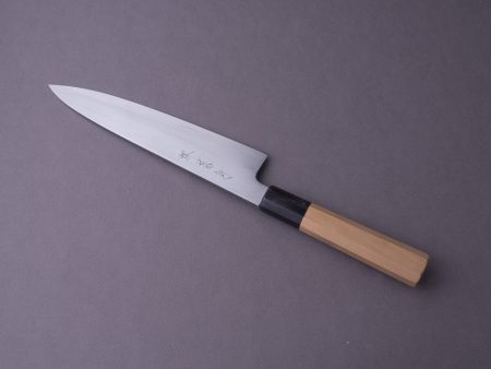 Sakai Kikumori - Gokujyo - White #2 - Gyuto - 210mm - Magnolia Handle Online now