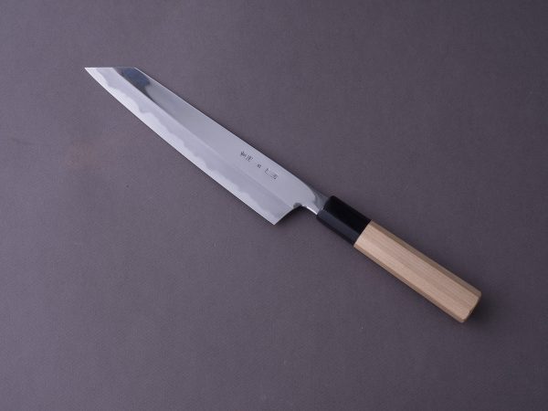 Sakai Kikumori - CHOYO - White #2 - 210mm Kiritsuke Gyuto - Ho Wood Handle on Sale