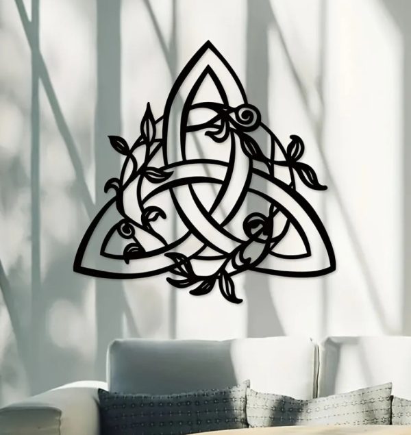 Ivy and Triquetra Metal Wall Iron Art Online