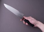 Hitohira - Imojiya ST - VG10 - Tsuchime Damascus - 210mm Gyuto - Wa Handle Online now