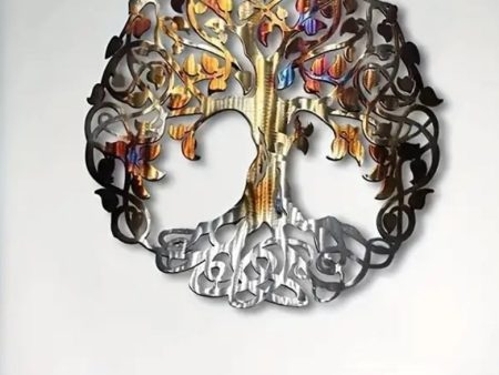 Colorful Tree of Life Metal Wall Iron Art Online Hot Sale