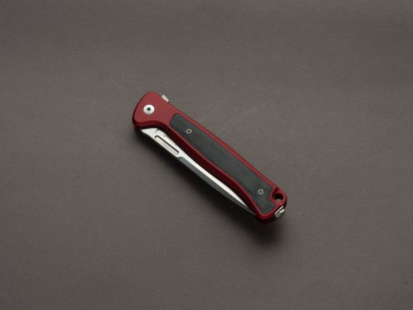 lionSTEEL - SOLID Folding Knife - Frame Lock - Skinny - MagnaCut - 85mm - Red Aluminum Handle Discount